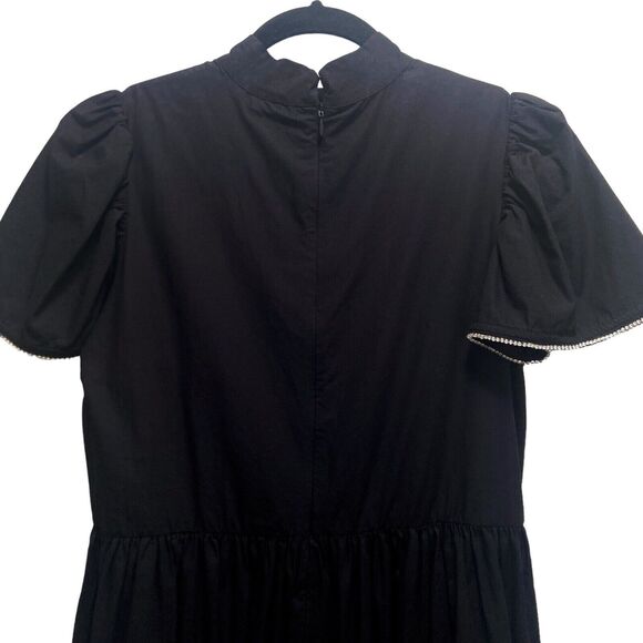 NWT Rhode Heidi Black Rhinestone Maxi Dress Size 4 - Picture 9 of 12